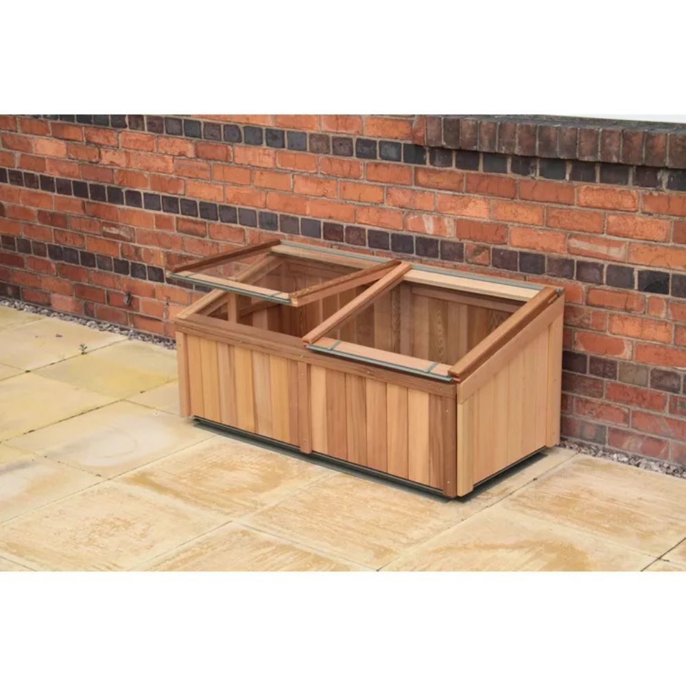 Alton Cedar Cold Frame 4x2 with Aluminium Capping