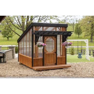 Atlantic Outdoors Cedar Slant Roof Greenhouse Kit