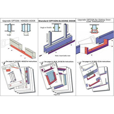 Exaco Single Sliding Door for Royal Victorian Greenhouse