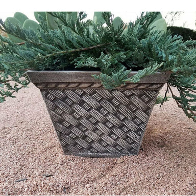 Exaco Square Sandstone Planters - Set of 2