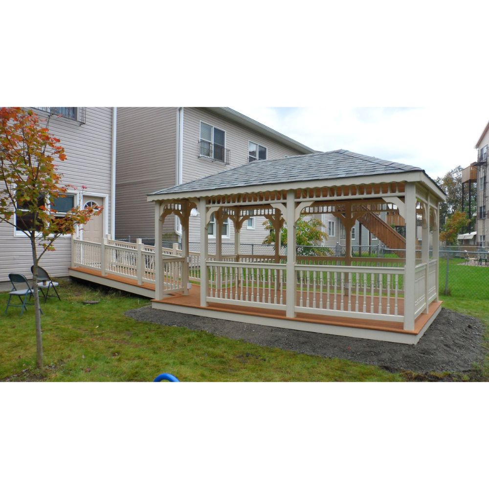 Atlantic Outdoors 12' Vinyl Rectangle Gazebo Kit