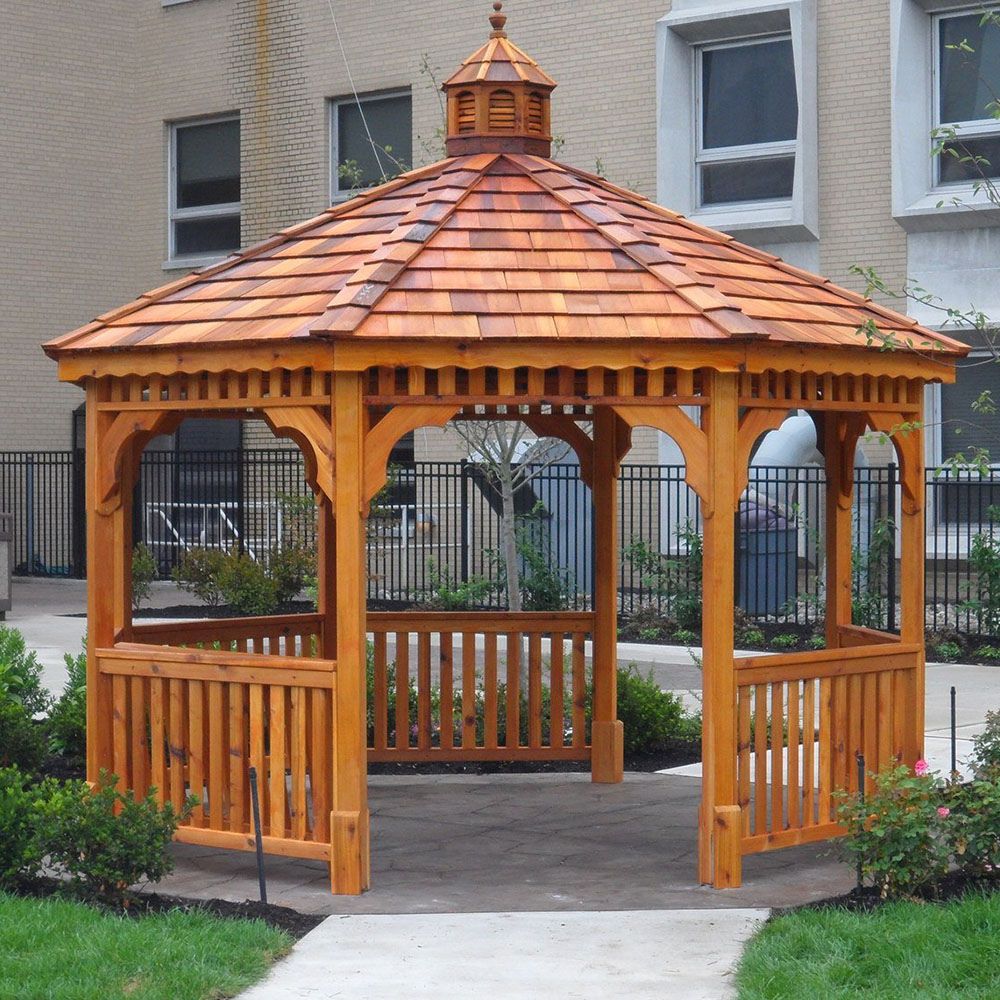 Atlantic Outdoors 10' Octagon Cedar Wood Gazebo