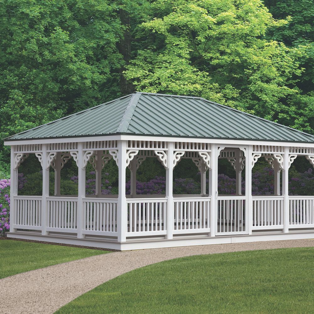 Atlantic Outdoors 14' Vinyl Rectangle Gazebo Kit