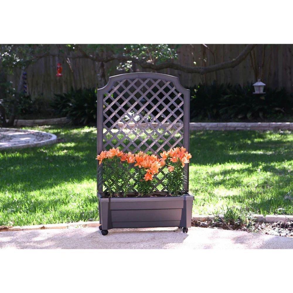 Exaco Calypso Planter with Trellis and Water Reservoir