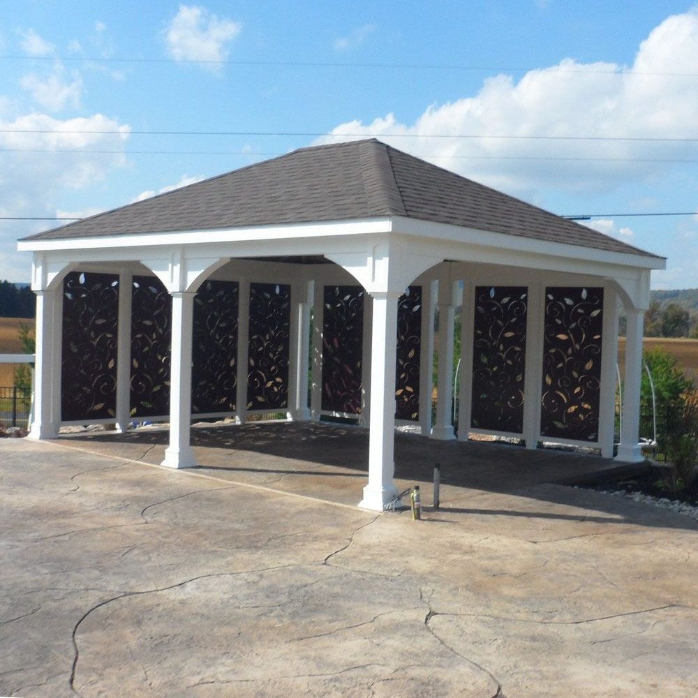 Atlantic Outdoors 10' Hip Roof Vinyl Pavilion Kit