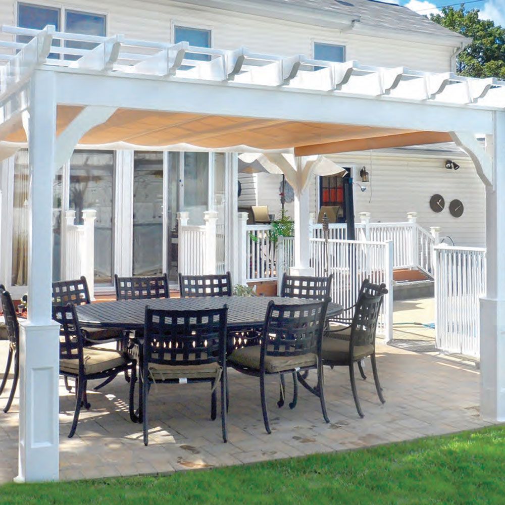 Atlantic Outdoors 8' Vinyl Cozy Retreat Pergola Kit