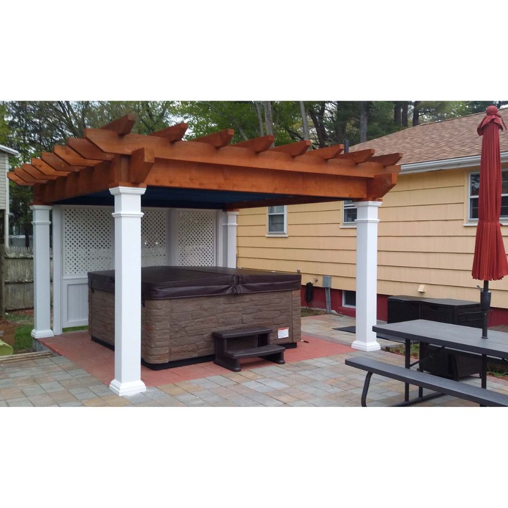 Atlantic Outdoors Rough-Sawn Cedar Oasis Pergola Kit