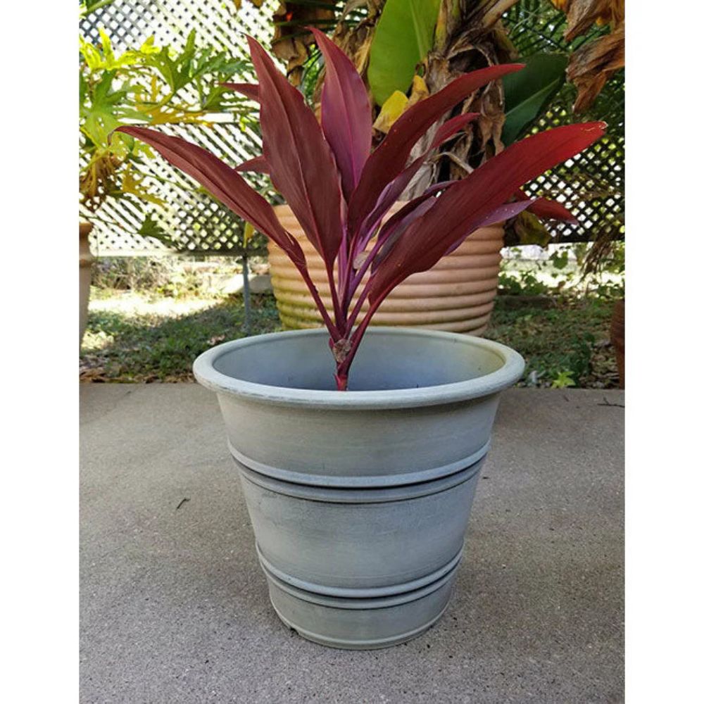 Exaco Round Sandstone Planters - Set of 2