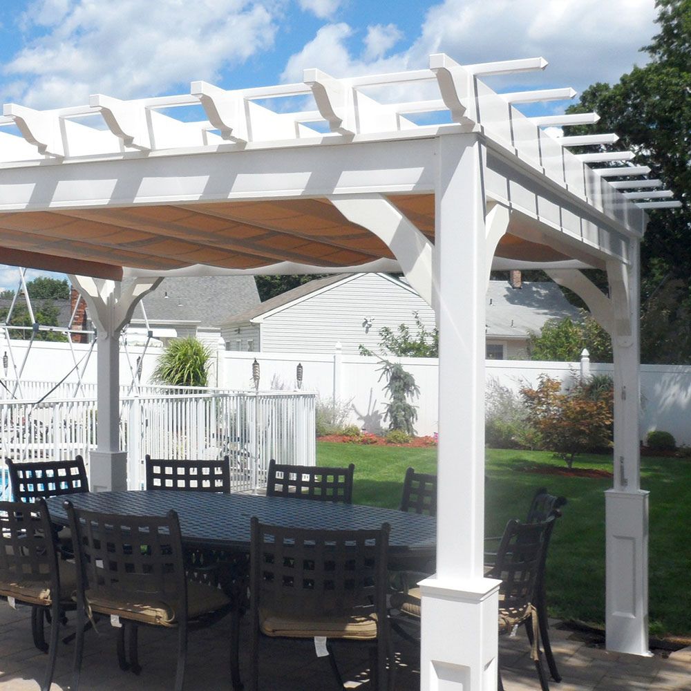 Atlantic Outdoors 8' Vinyl Cozy Retreat Pergola Kit