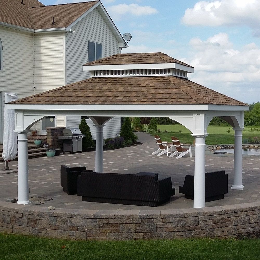 Atlantic Outdoors 10' Hip Roof Vinyl Pavilion Kit