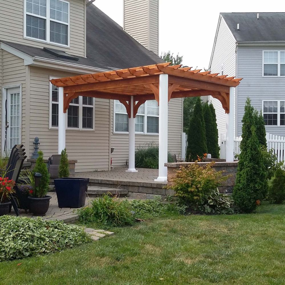 Atlantic Outdoors Rough-Sawn Cedar Oasis Pergola Kit