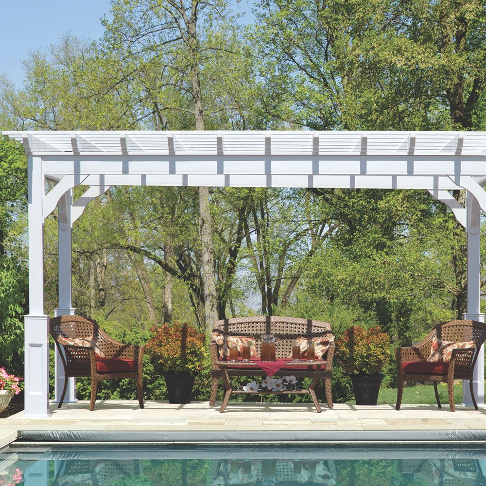 Atlantic Outdoors 8' Vinyl Cozy Retreat Pergola Kit