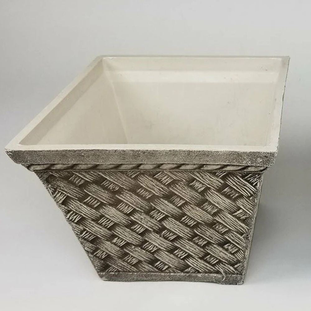 Exaco Square Sandstone Planters - Set of 2