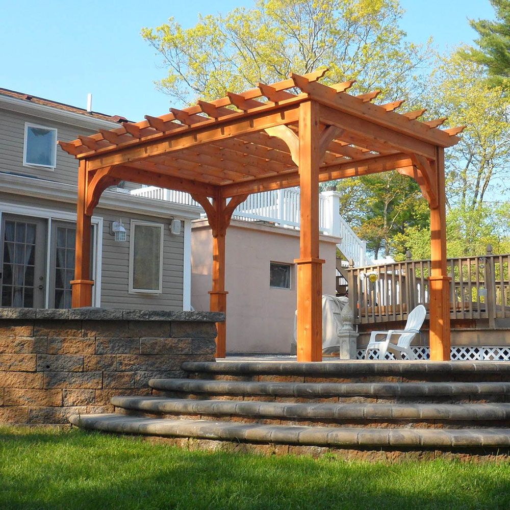 Atlantic Outdoors 10' Cedar Wood Cozy Retreat Pergola Kit