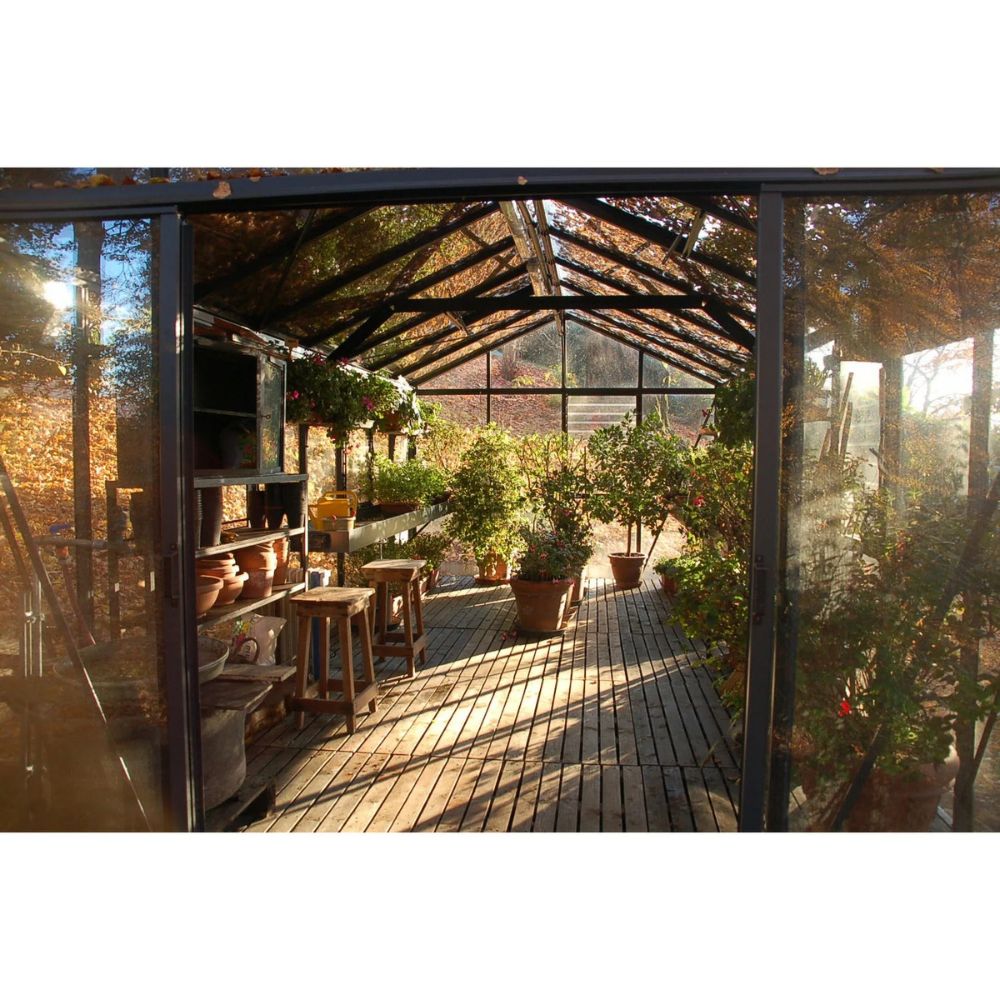 Exaco Janssens Royal Victorian VI 36 Hybrid Greenhouse in Black