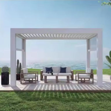 The Aluminum Alloy Pavilion is a durable and stylish addition to any garden or home.