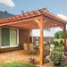 Atlantic Outdoors 8' Cedar Wood Wall-Mounted Cozy Retreat Pergola Kit