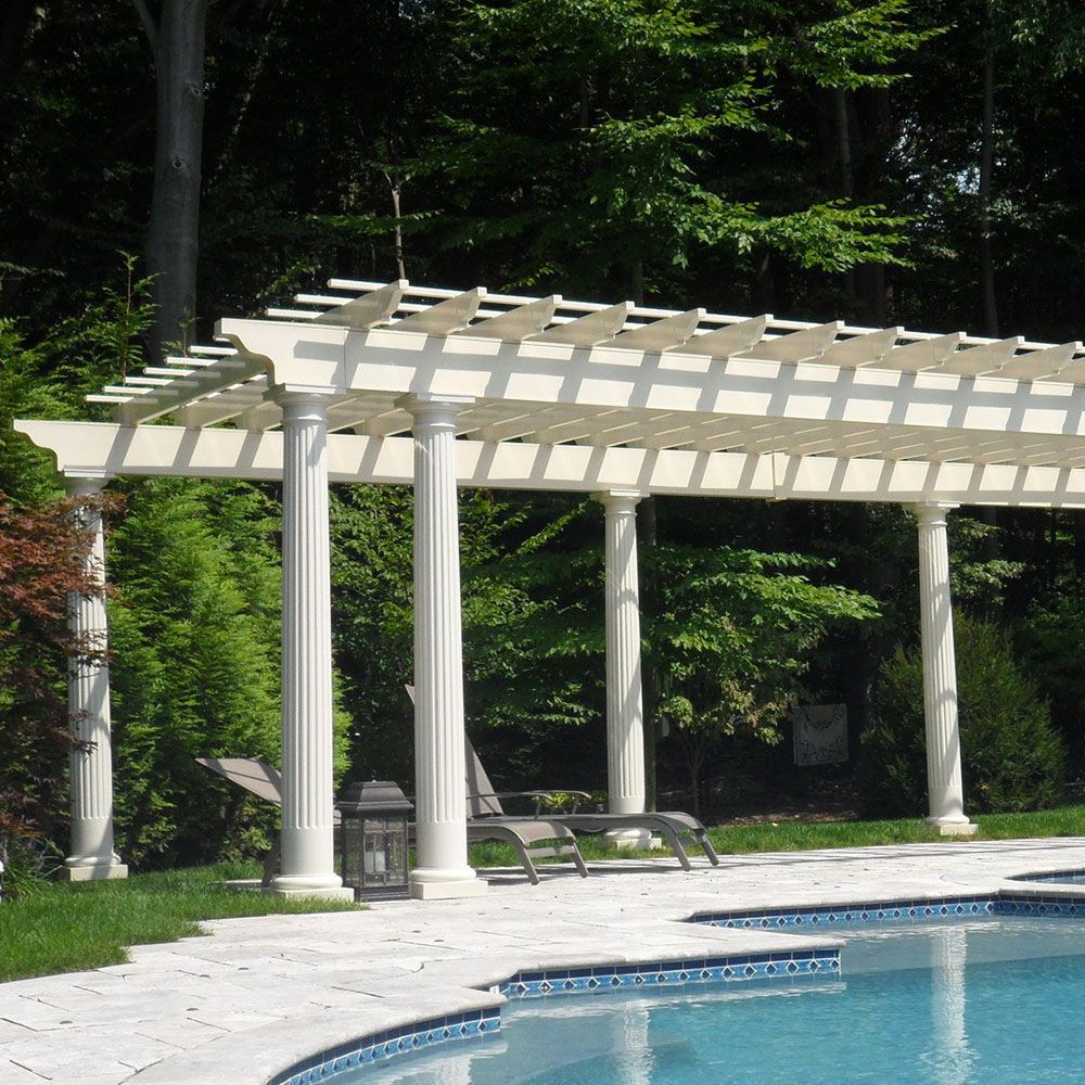 Atlantic Outdoors 10' Vinyl Cozy Retreat Pergola Kit