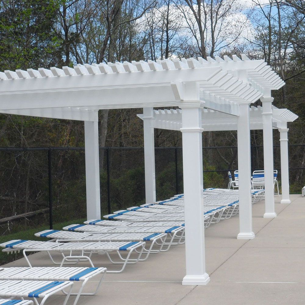 Atlantic Outdoors 10' Vinyl Cozy Retreat Pergola Kit