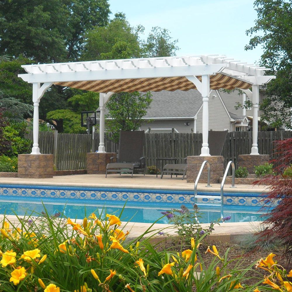 Atlantic Outdoors 10' Vinyl Cozy Retreat Pergola Kit