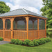Atlantic Outdoors 8' Cedar Wood Rectangle Gazebo Kit
