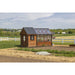 Atlantic Outdoors Cedar A-Frame Greenhouse Kit Far View
