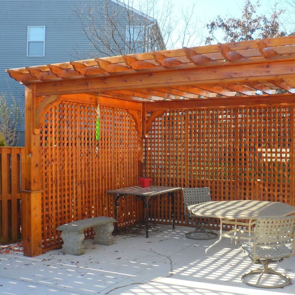 Atlantic Outdoors 12' Cedar Wood Cozy Retreat Pergola Kit