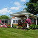 Atlantic Outdoors Hip Roof Vinyl Pavilion Kit Lifestyle