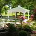 Atlantic Outdoors Hip Roof Vinyl Pavilion Kit Lifestyle