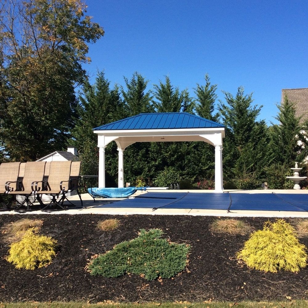Atlantic Outdoors Hip Roof Vinyl Pavilion Kit Lifestyle
