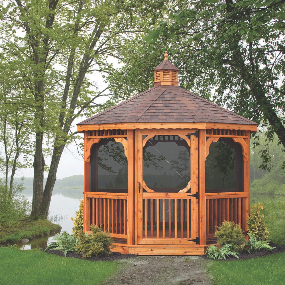 Atlantic Outdoors Octagon Cedar Wood Gazebo