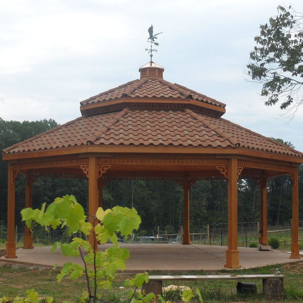 Atlantic Outdoors 10' Octagon Cedar Wood Gazebo