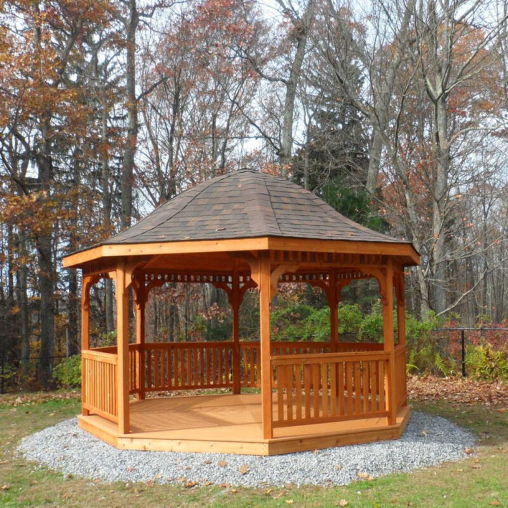 Atlantic Outdoors Octagon Cedar Wood Gazebo Style 13