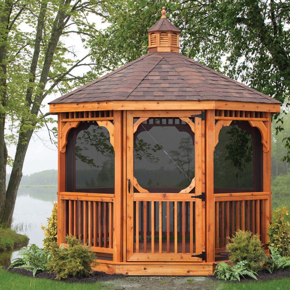 Atlantic Outdoors 10' Octagon Cedar Wood Gazebo