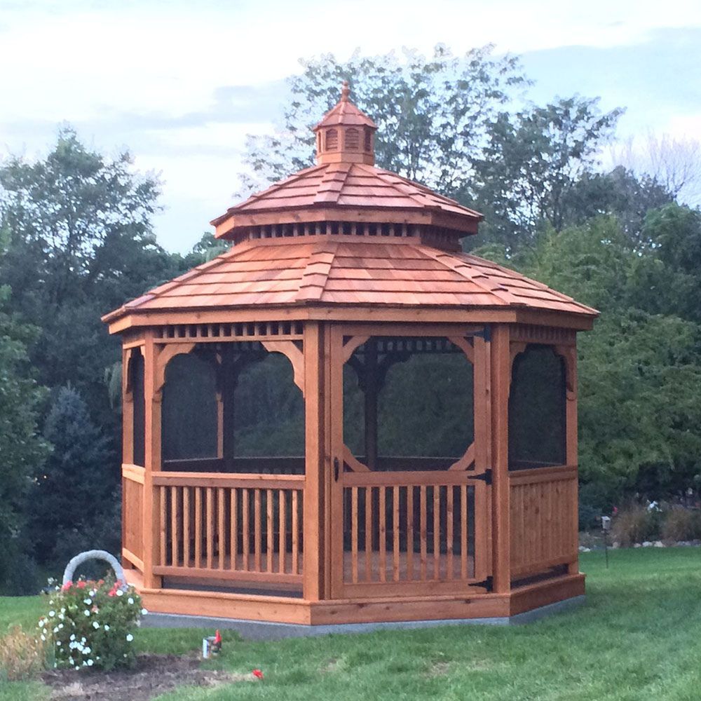 Atlantic Outdoors Octagon Cedar Wood Gazebo Style 5