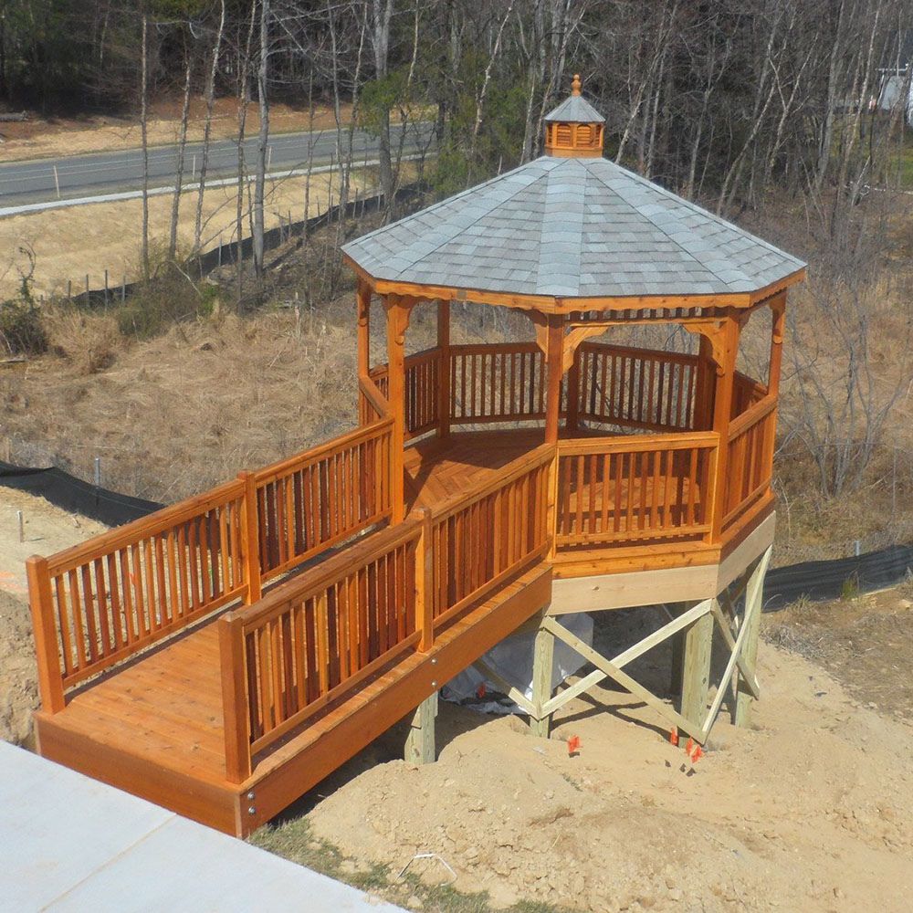 Atlantic Outdoors Octagon Cedar Wood Gazebo Style 8