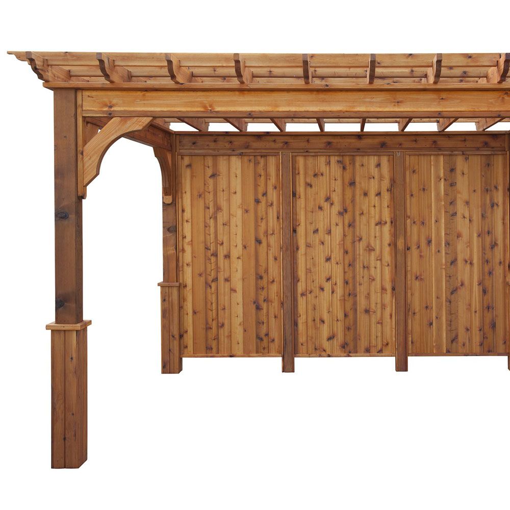 Atlantic Outdoors Pressure-Treated Wood Cozy Retreat Pergola Kit 22