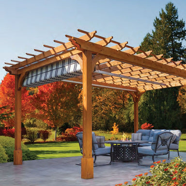 Atlantic Outdoors Pressure-Treated Wood Cozy Retreat Pergola Kit