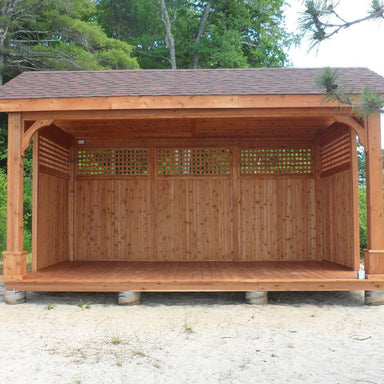 Atlantic Outdoors Pressure-Treated Wood Holiday Shadow Series Pavilion Kit