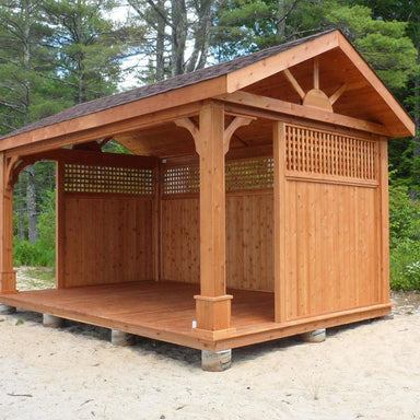 Atlantic Outdoors Pressure-Treated Wood Holiday Shadow Series Pavilion Kit