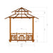 Exaco Bali Gazebo Dimensions