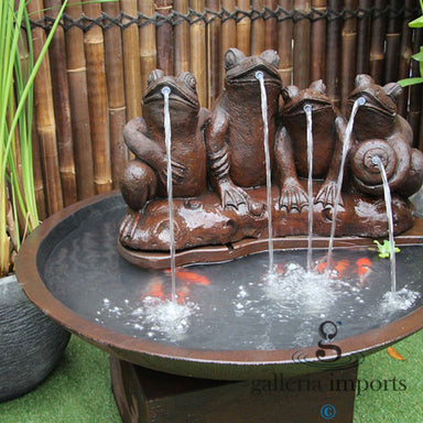 Galleria Imports Frog In The Pond Fountain