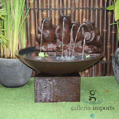 Galleria Imports Frog In The Pond Fountain