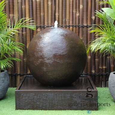 Galleria Imports Luna Ball Fountain - Large Rust