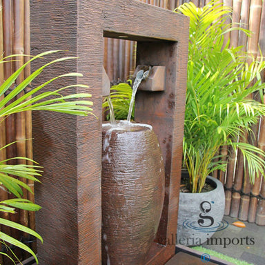 Galleria Imports Trevi Outdoor Water Fountain Rust
