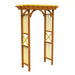 Expertly crafted from natural wood, this Garden Decorative Arbor adds a touch of rustic charm to any outdoor space.