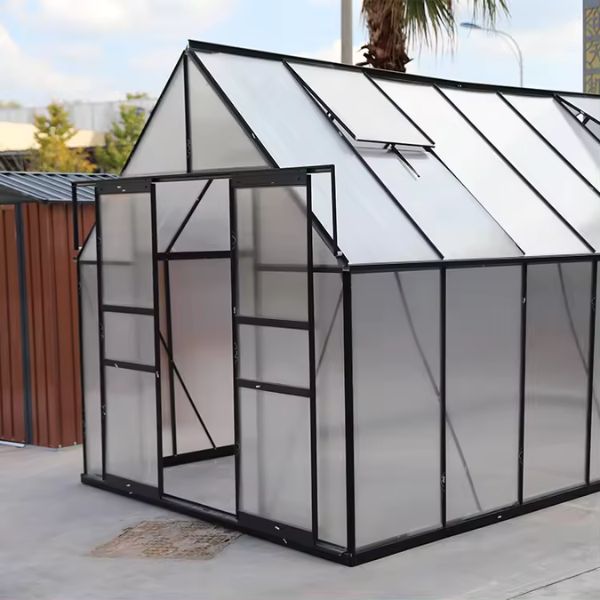 Small Garden Polycarbonate Greenhouses with Aluminum Frame - Up to 65 sq. ft.