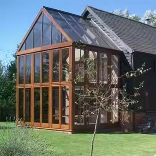 Steel Frame Greenhouses With Folding Door For Outdoor Backyard