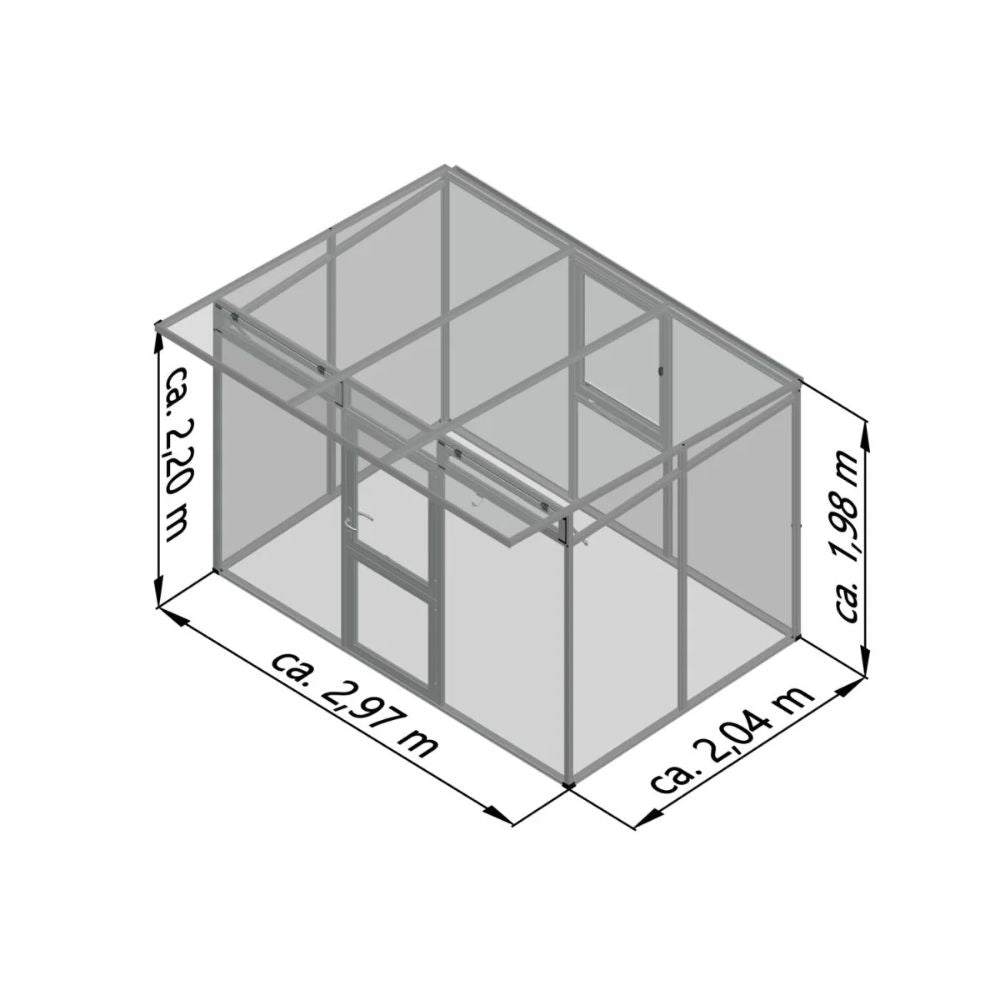 Exaco Santini II Modern Greenhouse