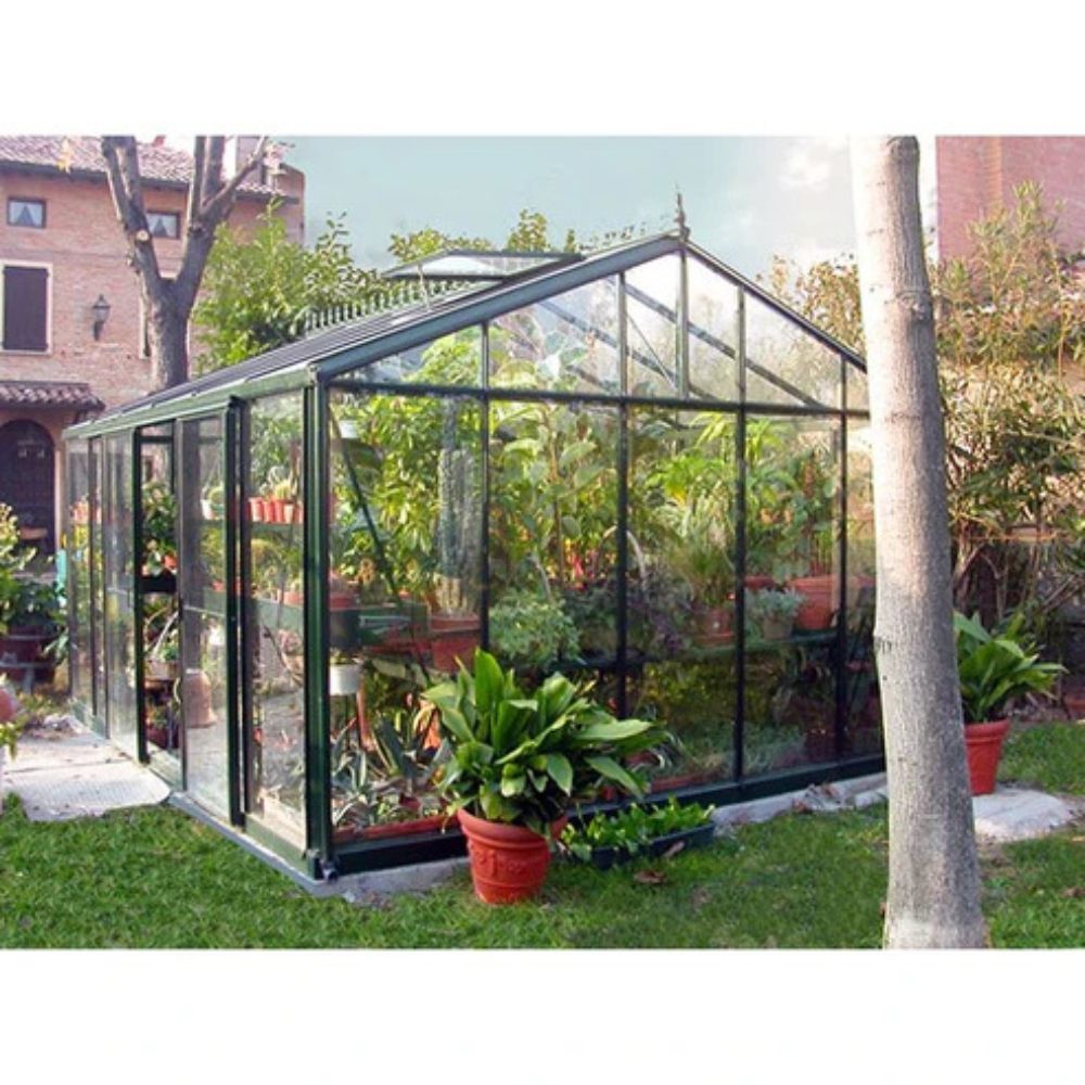 Exaco Janssens | 12.5x20x9 ft Royal Victorian VI 46 Large Glass Greenhouse Kit With 4mm Tempered Glass Glazing